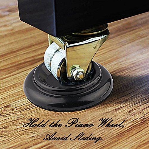 Piano Caster Cups Furniture Round Wheel Casters Cups Gripper Set Load
