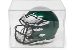 THE ORIGINAL BALLQUBE BallQube Mini Helmet Display Case Autographed Mini Helmet Case for Display Mini Helmet Cube Display Memorabilia Mini Helmet Display Case Square Clear Sports Storage Mini Helmet Display Case Holder