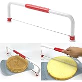 WiuCYS XL Adjustable Cake Layer Cutter Leveler Slicer for 6-16 Inch Large Layer Cakes, Stratification Auxiliary Leveling Baking Tool, Bread Slicer, Toast Cutter, Stainless Steel Food Saw