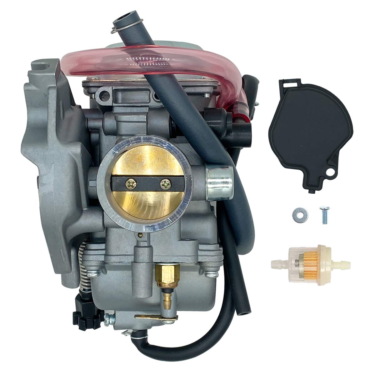 Photo 1 of YTLS KVF360 Carburetor Replacement for 2003 2004 2005 2006 2007 Kawasaki Prairie 360 KVF360 KVF360A KVF360B KVF360C ATV Carburetor