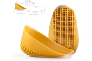 Tuli's Classic Heel Cups, Cushion Insert for Shock Absorption and Plantar Fasciitis and Heel Pain Relief, Made in the USA, 1 