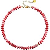 CSIYANJRY99 Colorful Beaded Necklace for Women Boho Natural Gemstone Beads Choker Necklace Trendy Y2K Necklace Summer Beach Jewelry for Women