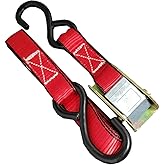 Everest Premium Cambuckle Straps – 1 PK – 1 IN – 10 FT – 300 LBS Working Load – 900 LBS Break Strength – Ratchet Tie Down Alternative – Cargo Straps Perfect for Moving Appliances, Lawn Equipment and Motorcycles