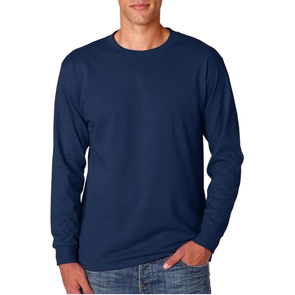 Adult Long-Sleeve Heavyweight Blend T-Shirt (Forest Green) (2X