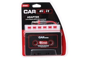 GRABLOOM 3.5mm AUX Tape Cassette Adapter Converter Fit for Car CD Radio MP3 Tape Player Recorder Receiver Cassette Radio Controlled Wall Clock Alarm Clocks Digital Portable Car Player