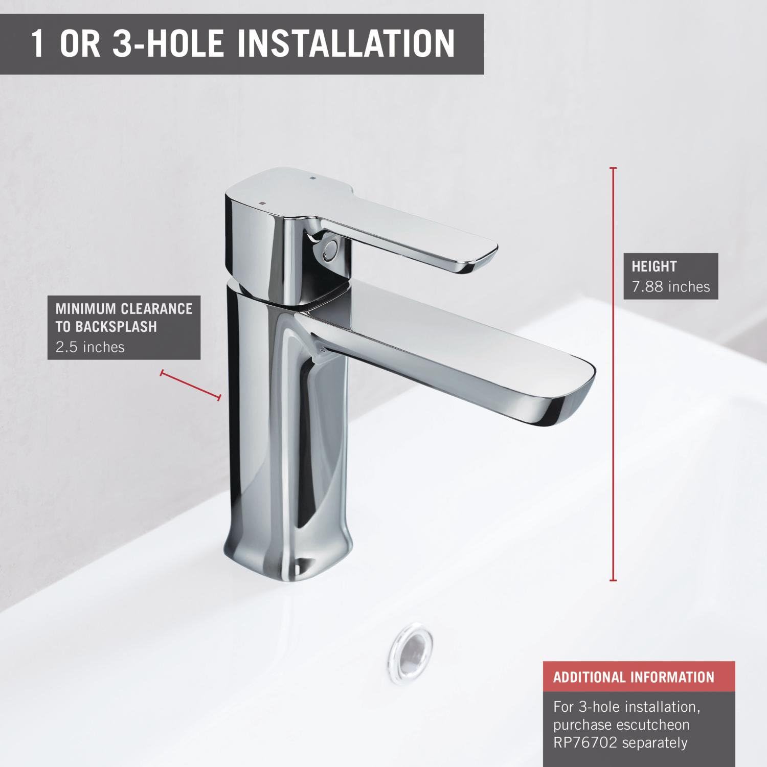 Delta Faucet Modern Single Hole Bathroom Faucet, Single Handle Bathroom Faucet Chrome, Bathroom Sink Faucet, Drain Assembly, Chrome 581LF-PP - - 