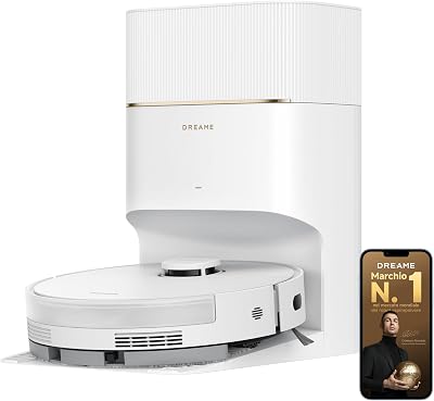 D20 Pro Plus Robot Aspirapolvere Lavapavimenti, DuoBrush per Peli