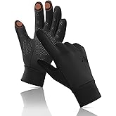 Aerynx Winter Gloves Women Men Cold Weather Touch Screen 3-Layers Liner Glove for Running, Cycling, Biking, Hiking, Driving