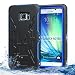 Note 5 Waterproof Case, VEGO Full Body IP-68 Waterproof Shockproof Dust/Dirt/Snow Proof Rugged Hybrid Protective Case Cover Skin for Samsung Galaxy Note 5 (Dark Blue)