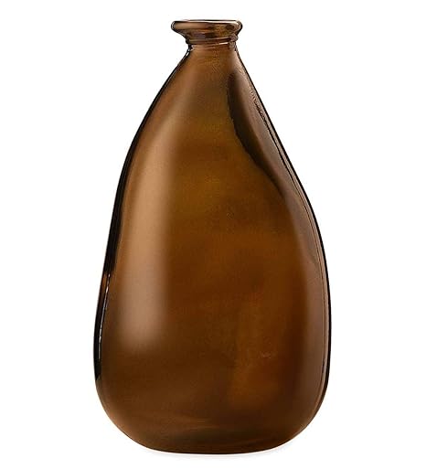 Amazon Com Vivaterra Oblong Recycled Glass Balloon Vase 14 H