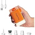 FLEXTAILGEAR Electric Air Pump MP2Plus Ultralight Portable Air Pump Rechargeable Small Battery Air Mattress inflator with Camping Lantern for Sleeping Pads, Travel, Pool Floats, Inflatable Toys