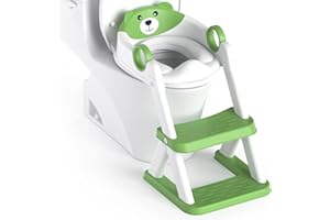 Rabb 1st Potty Training Seat, Upgrade Toddler Toilet Seat for Kids Boys Girls, 2 in 1 Potty Training Toilet for Kids, Splash 