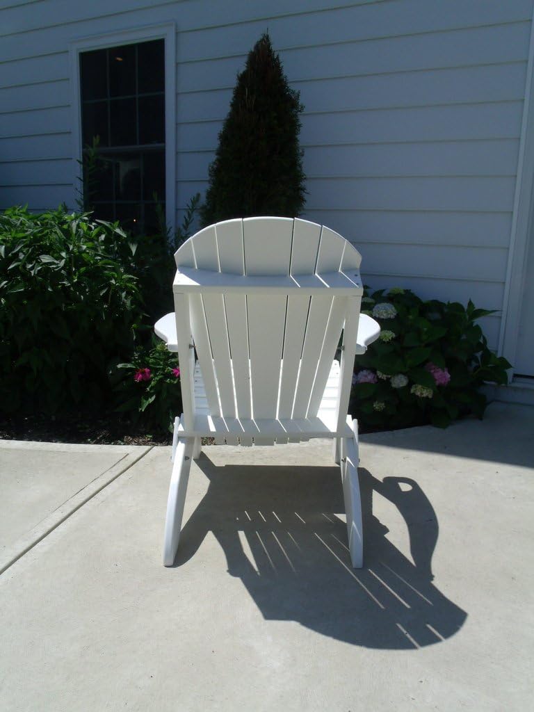 poly lumber furniture on Chairs Furniture Barn Usa Premium Folding Adirondack Chair W Cup Holder Poly Lumber White Adirondack Chairs
