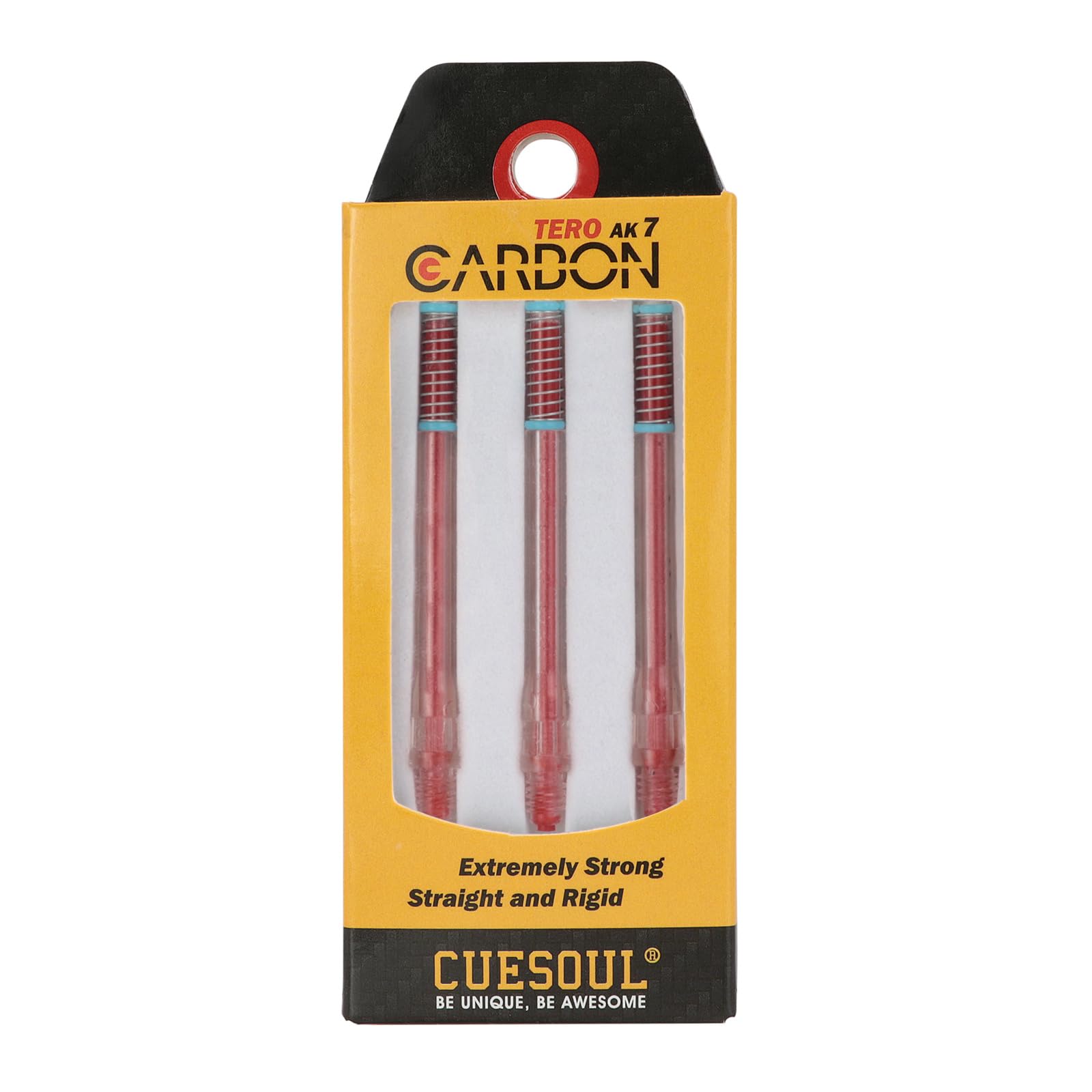 CUESOUL TERO AK7 Carbon Dart Shafts/Stem Built-in Spring Telescopic,Set of 3 pcs
