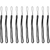 FEBNISCTE Hand Wrist Strap Lanyard for Cell Phone, USB Flash Drive, Mp3, Mp4, Mini Camera ,10 Pack - Black