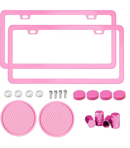 DADDY'S LITTLE PRINCESS WHITE/PINK LICENSE PLATE FRAME - Foto 5