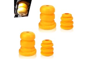 DYEKNEE 4 PCS Car Bumper Pads, Control Arm + Rear Axle Bumper Suspension Shock Absorber Protectors, Replace OEM Part Number 15153958 15039397, Compatible with Chevrolet Savana 1500 Truck (Yellow)