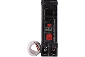 ABB Q-Line® THQL1120GFTP 20A GFCI Circuit Breaker • Single Pole Plug-in Breaker • 120/240V, 10 kAIC • Thermal Magnetic • Ground Fault Circuit Interrupter • Quick-Make/Quick-Break Mechanisms