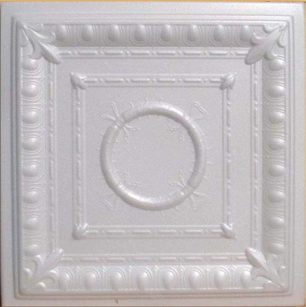 Ancona White (Foam) Ceiling Tile Decorative Ceiling Tile