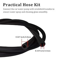 BUENNUS Car Windshield Washer Fluid Hose Kit,200cm