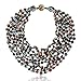 Gem Stone King 20 Inch Multicolor Simulated Shell Pearls Multi-Strand Twist Necklace
