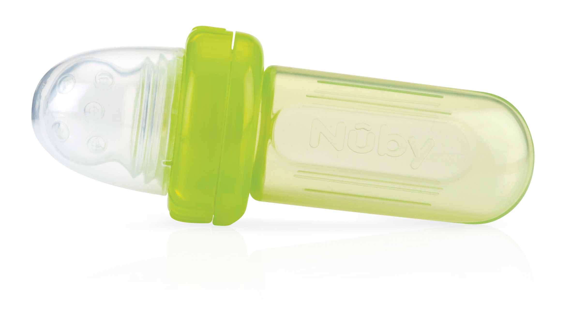 Nûby ID5577GREEN Unisex Silicone Feeder