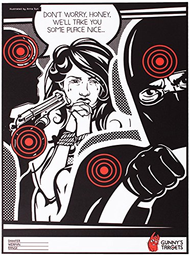 Gunny's targets fun shooting targets Klara story (Medium A3 (420x297 mm))