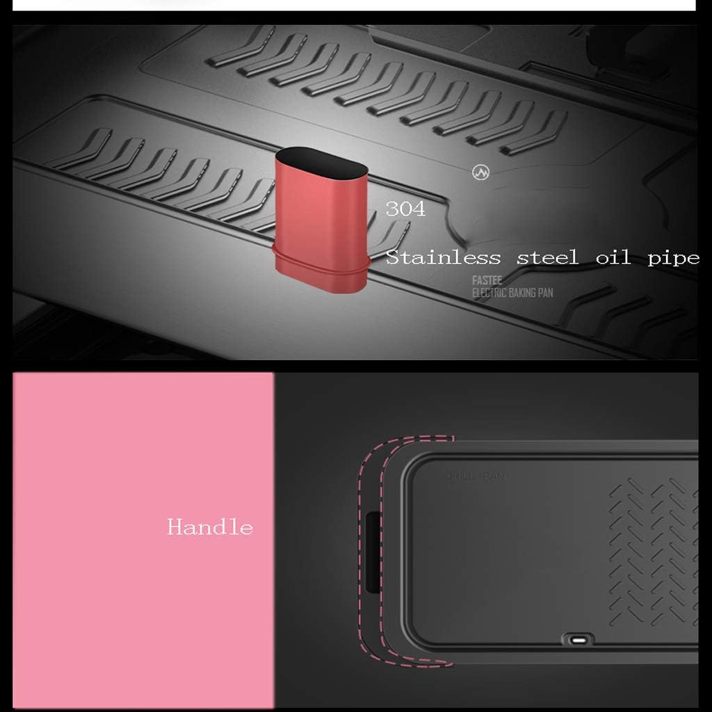 review zaizai Indoor Grill, Heating Electric Tabletop Grill, Non-Stick Easy to Clean BBQ Grill, for Party/Home,1000W