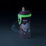 NUK Kiddy Cup Night Toddler Cup 300 ml Glow in the Dark Leak-Proof Spout Purple view 5