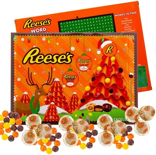 اشتري Reese's Holiday Hershey's down to Christmas Advent Calendar, Chocolate, 1 Count في السعودية