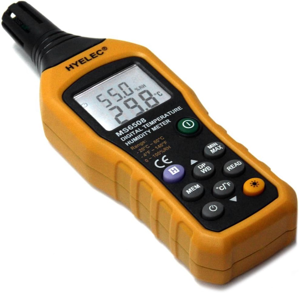 HYELEC MS6508 Wireless Digital Temperature Humidity Meter Hygrometer Weather Station Barometer