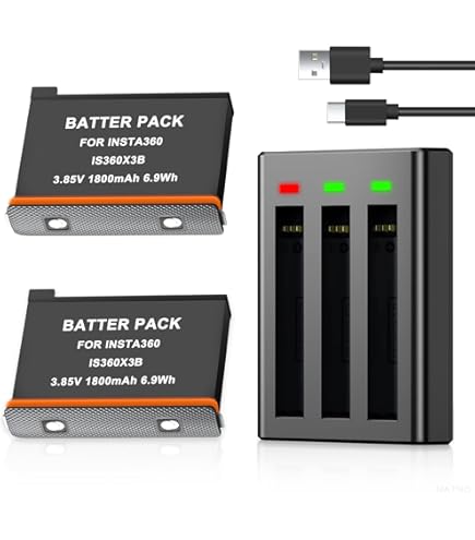 360 Camera Battery Charger For Insta360 ONE X2 Rechargeable