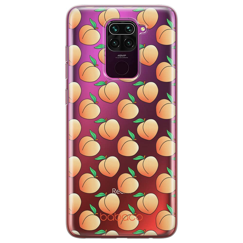 Babaco ERT GROUP mobile phone case for Xiaomi REDMI NOTE 9 original and officially Licensed pattern Peaches 001 optimally adapted to the shape of the mobile phone, partially transparent