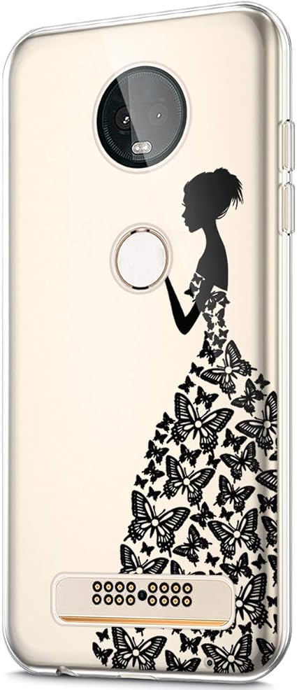 Download Synthesizers Crystal Clear Art Panited Design Soft Flexible Tpu Transparent Rubber Gel Tpu Protective Case Cover For Moto Z3 Silicone Case Black Mandala Flower A 2018 Case For Moto Z3 Moto Z3 Play Case