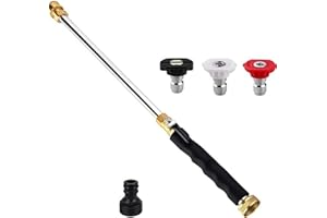Jet Nozzle Power Washer for Garden Hose with 3 High-Pressure Nozzles- 2026 New Upgrate Jet Nozzle Power Washer, Hose Sprayer 