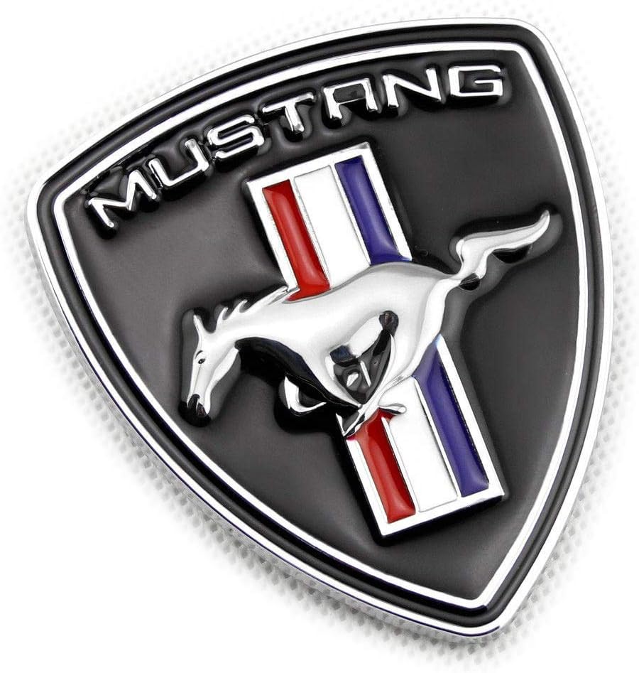 Topond ブラック メタル 走る馬 ポニー 車 ドア フェンダー バッジ リア トランク エンブレム デカール ステッカー フォード マスタング Gt アクセサリー エンブレム 車 バイク Amazon