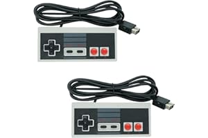 NALENSY Controller for NES Classic Mini Edition, Wired NES Classic Controller for Nintendo Entertainment System, 2 Pack Replacement NES Mini Controller with 9.8Ft Long Cable