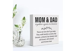 Memorial Sympathy Gifts for Loss of Mon Dad Remembrance Gifts for Friends Neighbor Sister to Parents 5 x 5 inches