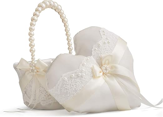 flower girl basket and ring pillow