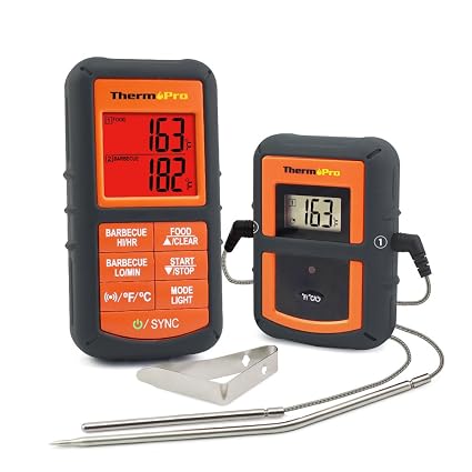 2017 Top 10 Kitchen Gadget Products ThermoPro TP-08 Wireless Remote Digital Cooking Meat Thermometer Dual Probe for Grilling Smoker BBQ Food Thermometer - Monitors Food from 300 Feet Away