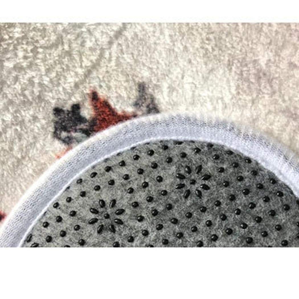 Smiela Tapis de Bain Set Coussin de siège de Toilette Tapis de Noël Bonhomme de Neige Décoration Tapis de Bain