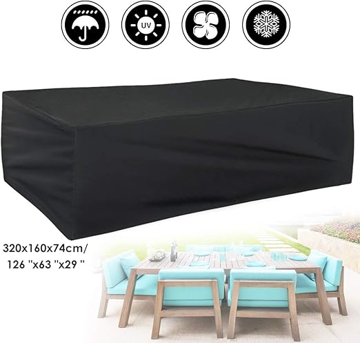 L Shape Patio Sofa Cover Waterproof Outdoor Patio Sectional Furniture Cover Waterproof Garden Couch Cover L