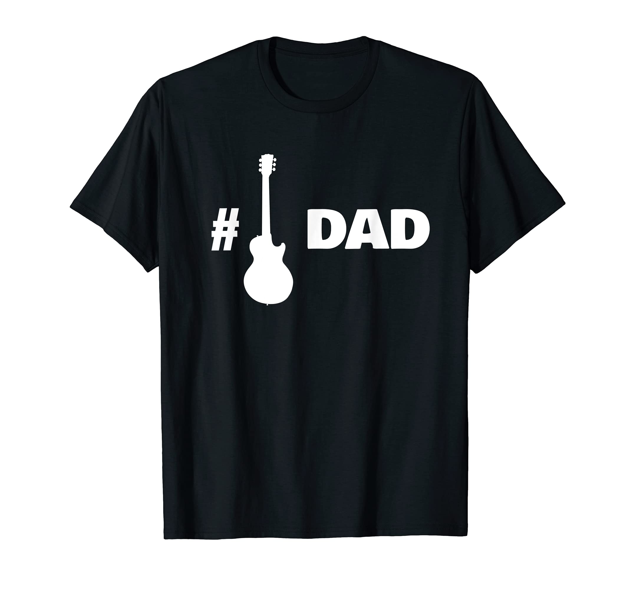Mens Guitar Dad #1 Barre Chord Electric Guitarist Fathers Day T-Shirt