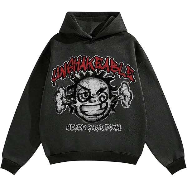 Amazon.com: SOLY HUX Men's Graphic Oversized Hoodies Y2k Zip Up