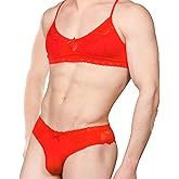 liuun Lingerie Set For Men, Sexy Bra And Underwear G String Exotic Man GayPanty, Sissy Panties Femboy,