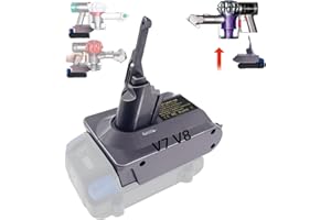 URUN KBT24V7V8 for Kobalt 24V Battery Adapter for Dyson V7 V8 Vacuum Cleaner, for Dyson V7 V8 Battery Replacement, Vacuum Adapter Converter for Kobalt 24V Battery (No Battery)