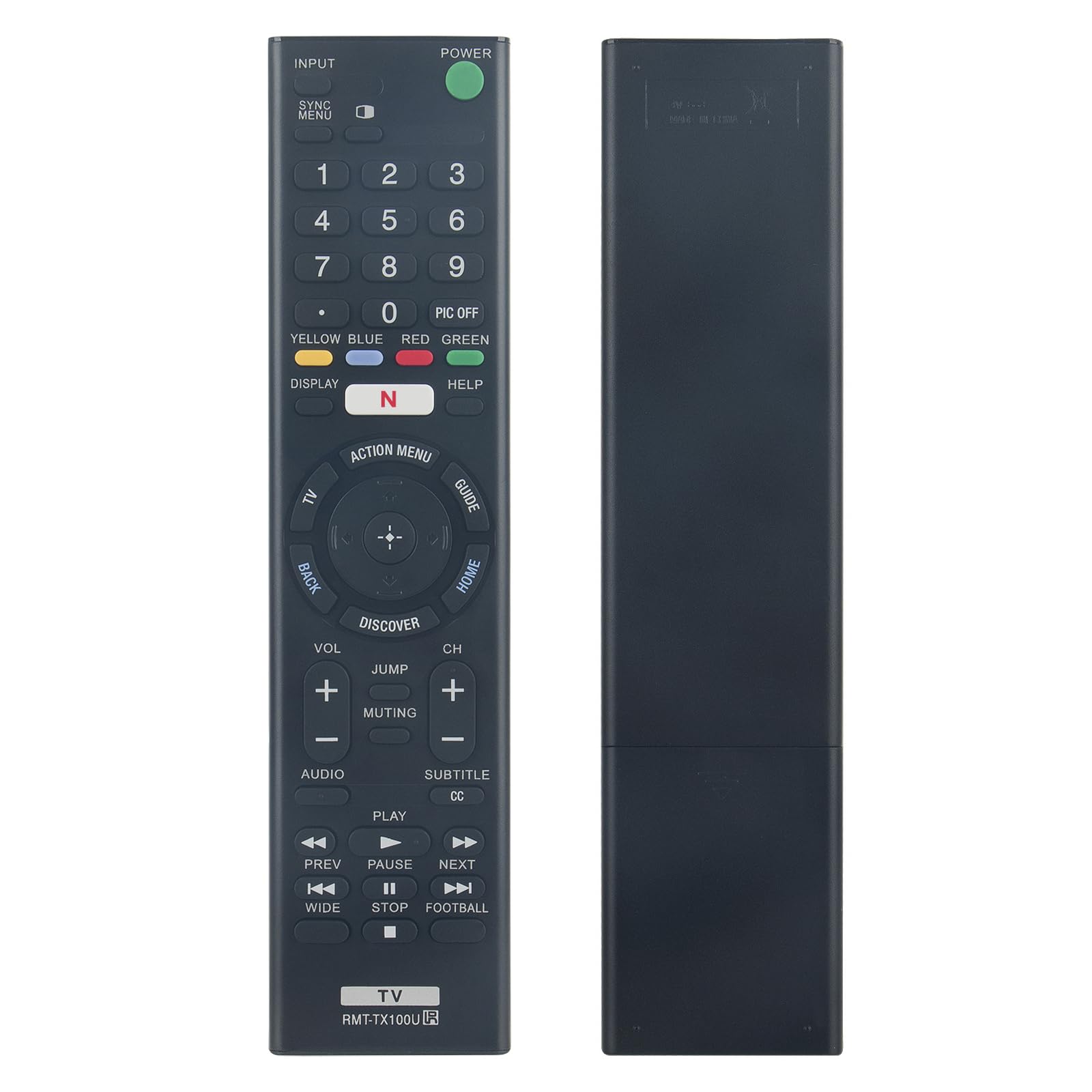 AULCMEET RMT-TX100U New Replacement Universal Remote Control fit for Sony LED 4K Ultra HD TV KDL-75W850C KDL-65W850C KDL-55W800C KDL-50W800C 55X900C XBR-55X850C XBR-55X810C