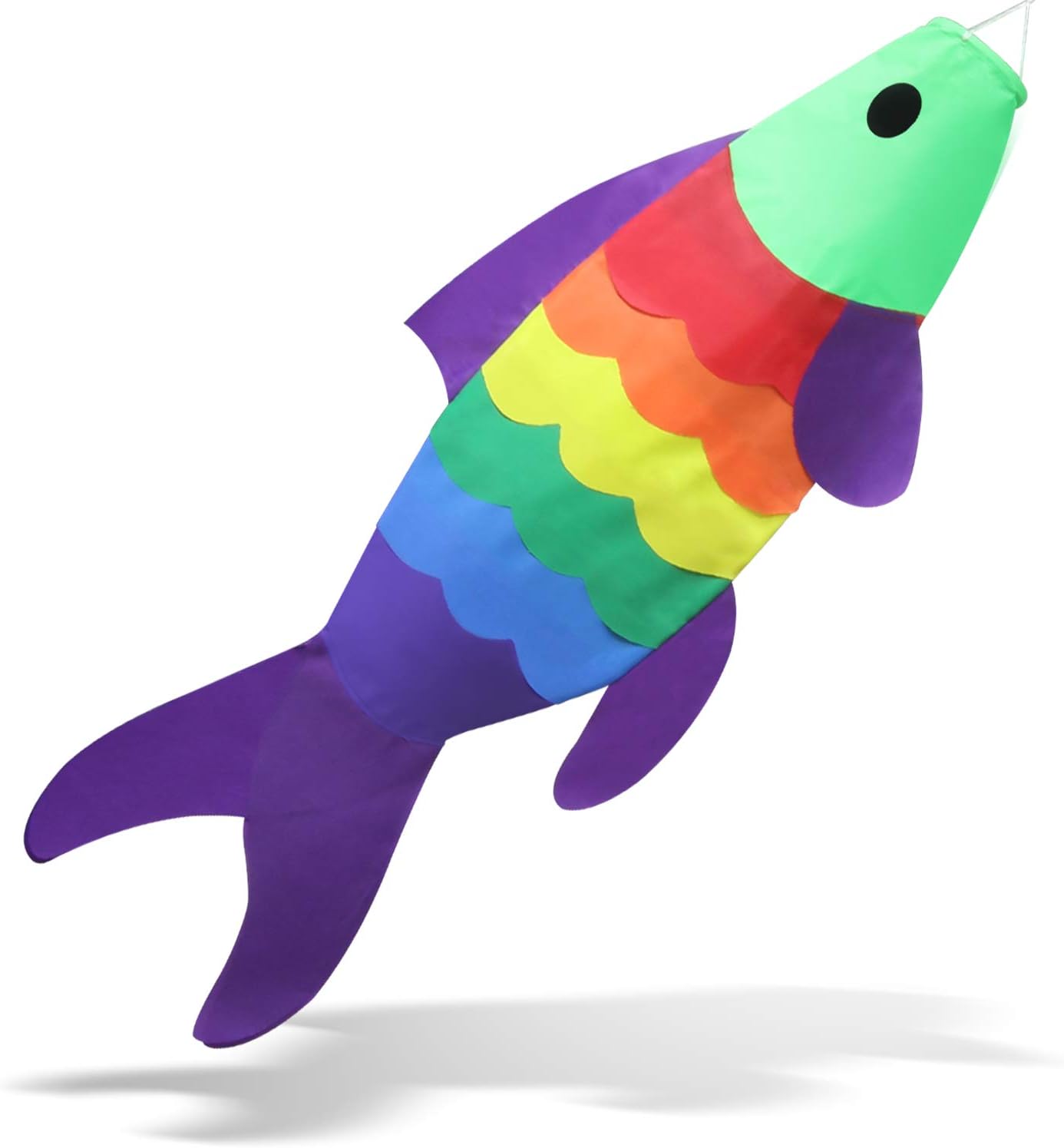 Festival Flag Wind Streamer Hanging Decor 50 150c Ruiruinie Rainbow Windsock Carp Flag Scaled Pattern