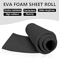 MEARCOOH 15mm Thick Black Eva Foam Cosplay Sheets