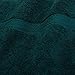 Superior Egyptian Cotton Pile Face Towel/Washcloth Set of 6, Ultra Soft Luxury Towels, Thick Plush Essentials, Absorbent Heavyweight, Guest Bath, Hotel, Spa, Home Bathroom, Shower Basics, Teal